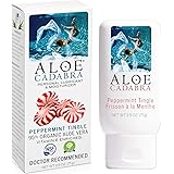 Aloe Cadabra Natural Organic Personal Lubricant, Flavored Peppermint Lube, 2.5 Ounce