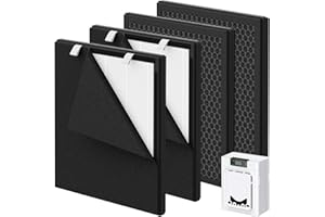 PP02 Replacement Filter Compatible with oneisall PP02 Pet Air Purifier, Double-Sided HEPA Filter for Pet Hair, Dander, Odor, 