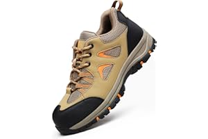 ISOOUS Steel Toe Shoes for Men Women Safety Composite Toe Sneakers Lightweight Comfortable Non Slip Resistant Work Shoes for Men Utility Indestructible Industrial Construction