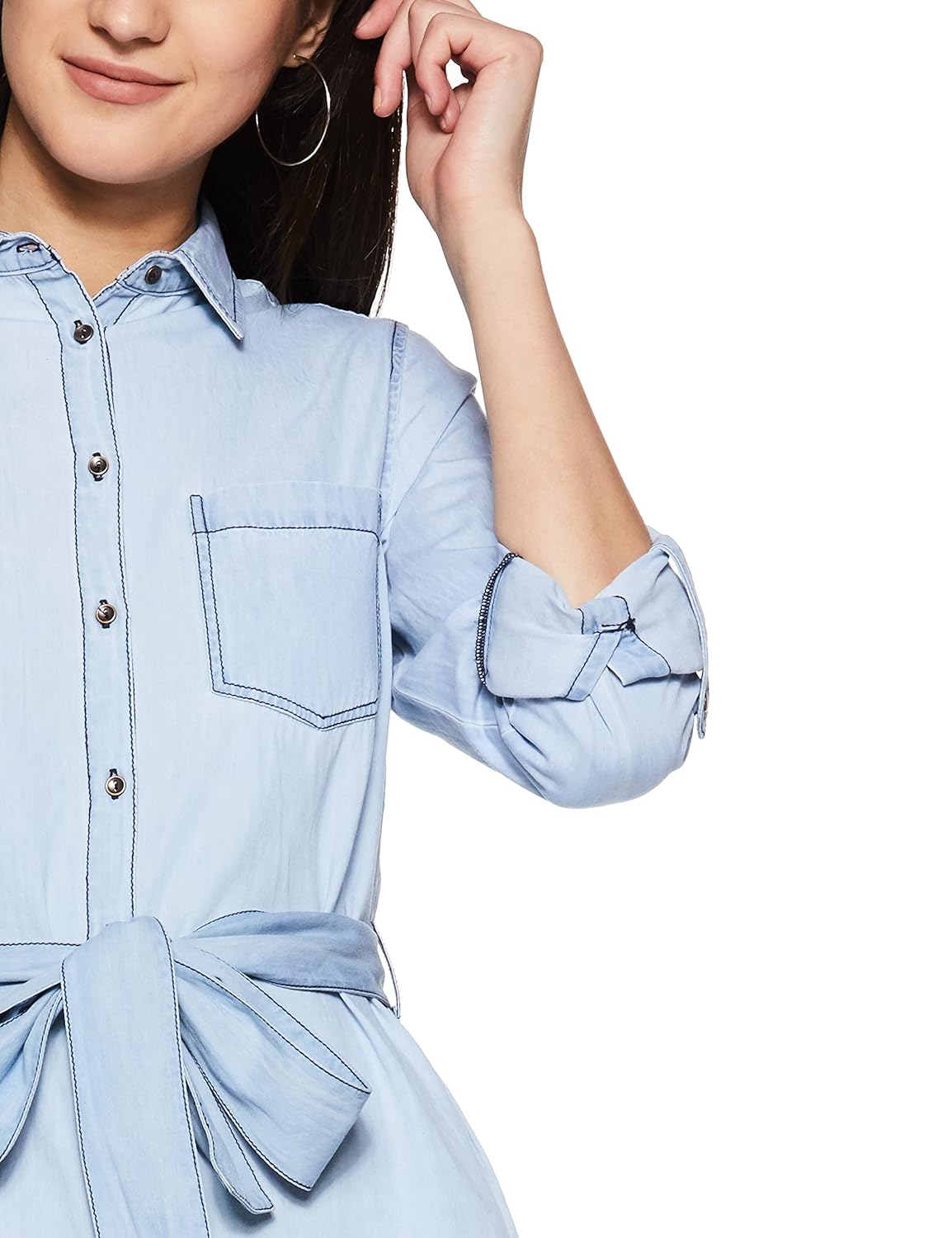 ms taken by kriti sanon women's a-line midi dress