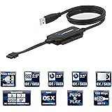 Sabrent USB 2.0 TO SATA/IDE 2.5/3.5/-INCH Hard Drive Converter With Power Supply & LED Activity Lights [4TB Support] (USB-DSC5)