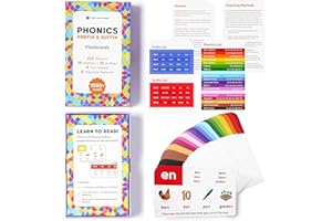 THINK TANK SCHOLAR Award-Winning Phonics & Vocabulary Flash Cards – 1000+ Words with Prefixes, Suffixes & CVC – Games & Visual Aids – Ages 4–8 – Pre-K to 3rd Grade