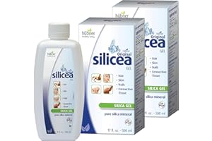 HUBNER Hübner Original Silicea Gel 17 fl oz / 500 ml, 2 Pack, for Hair, Skin, Nails, and Connective Tissue, Pure Colloidal Silica Gel Formula, No Additives or Preservatives