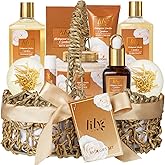 Valentines Day Gifts for Women - 10-Piece Honey Almond Bath and Body Gift Set for Women Spa Gift Basket Self Care Kit | Mothers Day, Birthday, Christmas Gifts, All Occasion Holiday Present