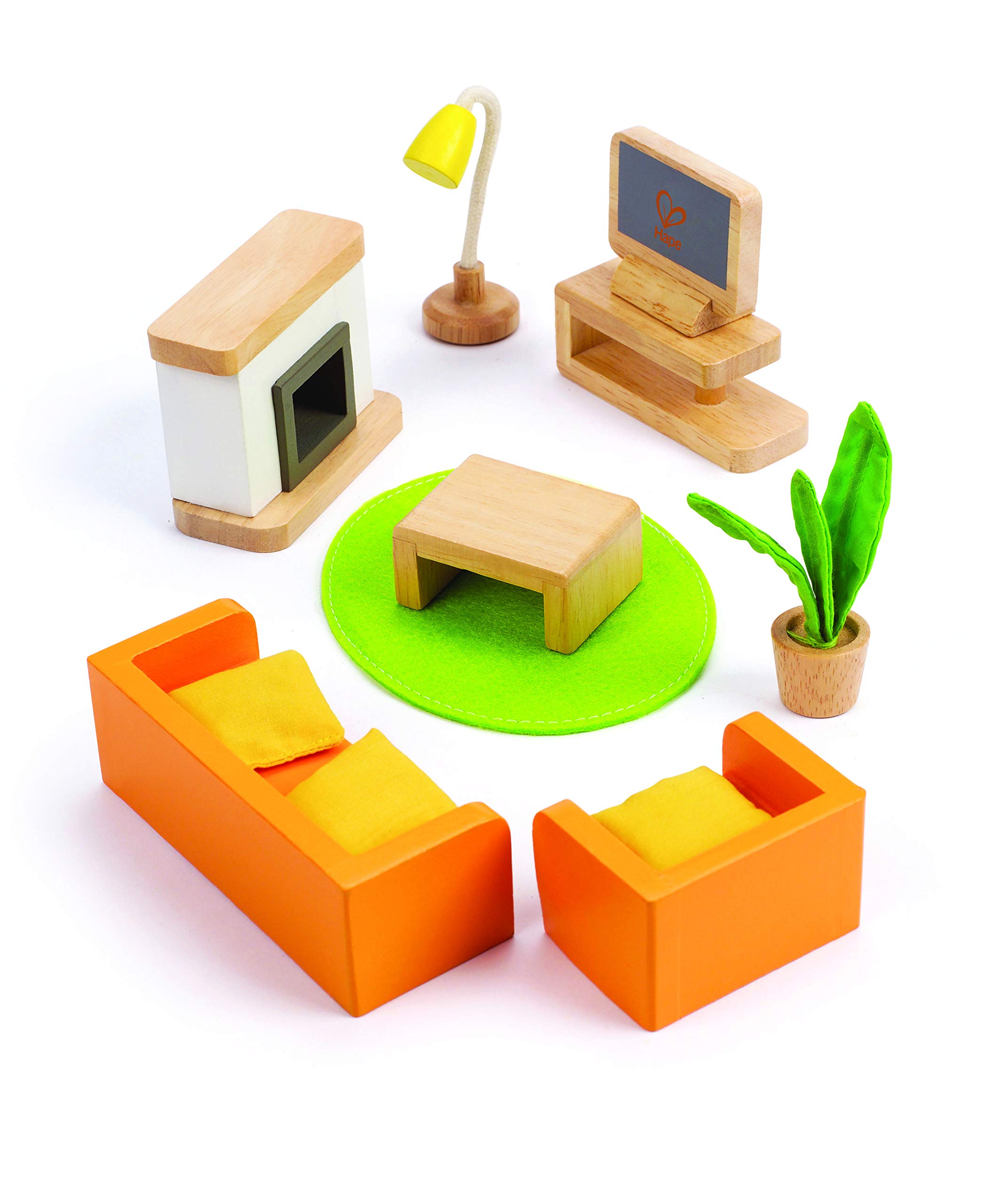 Hape Media Room - Wooden Dolls House Accessories | For 3 Years + โ image 1