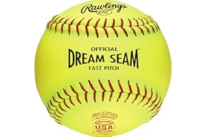 Rawlings | Official USA Pro Leather Dream Seam Fastpitch Softballs | USA/ASA | C12RYLA | 12" | Multiple Count Options