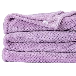 Fuzzy Throw Blanket, Plush Fleece Blankets for