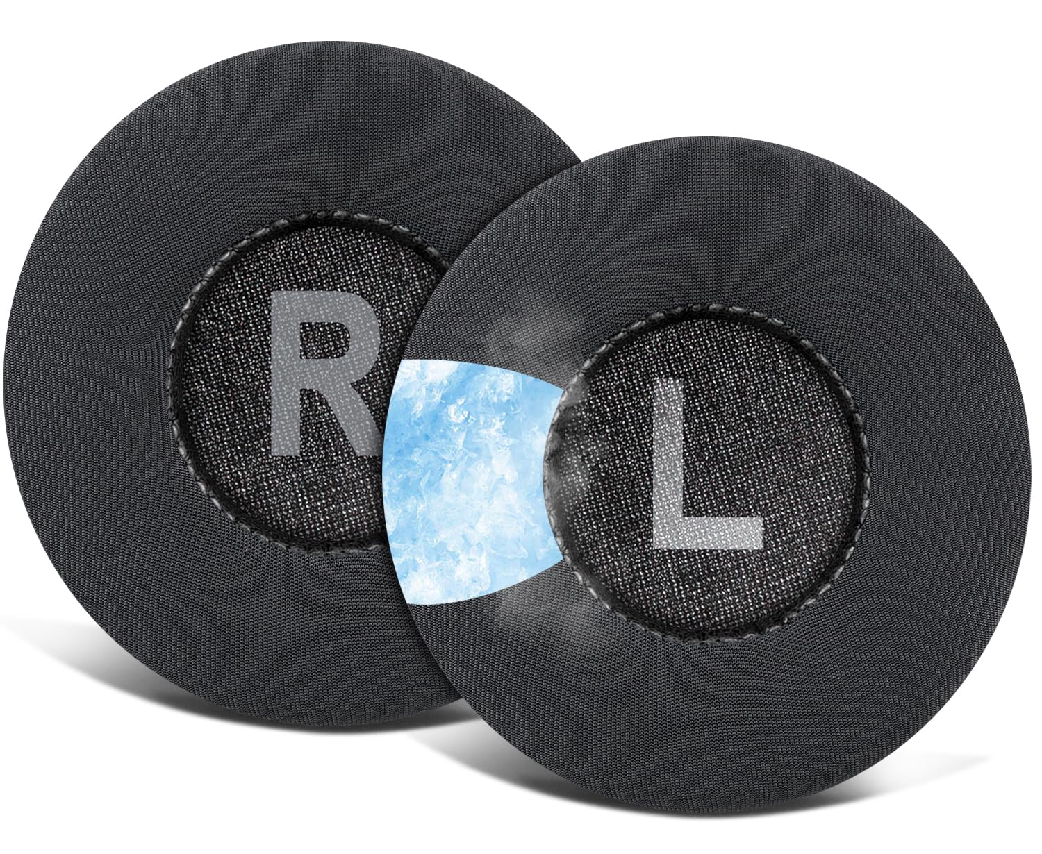 SOULWIT 70mm Cooling Gel Earpads Cushions Replacement for Jabra Move/Elite 25h Wireless On-Ear Headphones, Ear Pads with High-Density Noise Isolation Foam - Black