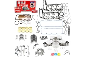 DNJ EK1106M Master Engine Rebuild Kit for 2005-2012 Dodge, Jeep, Mitsubishi, Ram 1500, Commander, Dakota 3.7L V6 12V SOHC 226cid