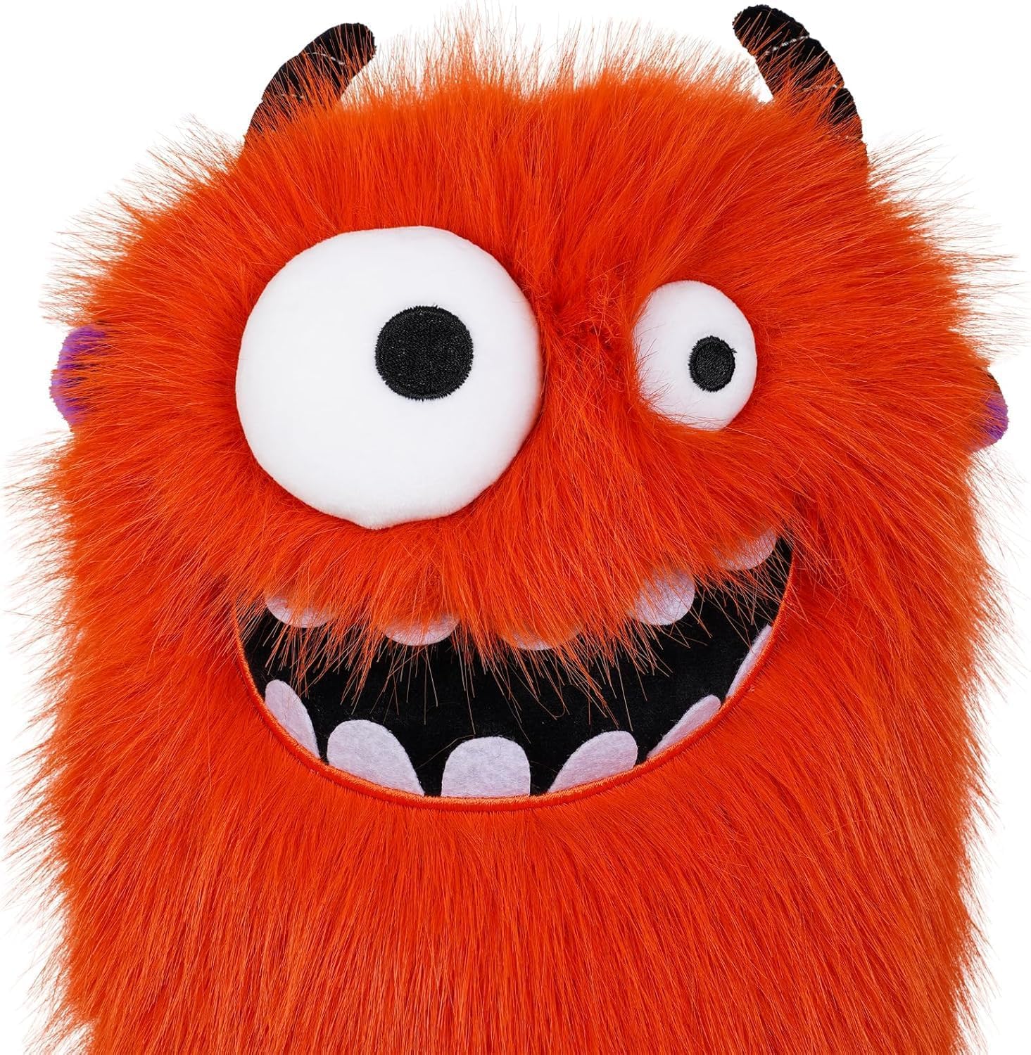 LZFAN Golf Club Covers for Woods and Drivers Funny Driver Headcover Animal Golf Club Head Covers Golf Gifts for Men Women Plush (Orange Monster for Hybrid)