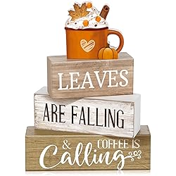 Lineshading 4 Pcs Fall Decorations for Home