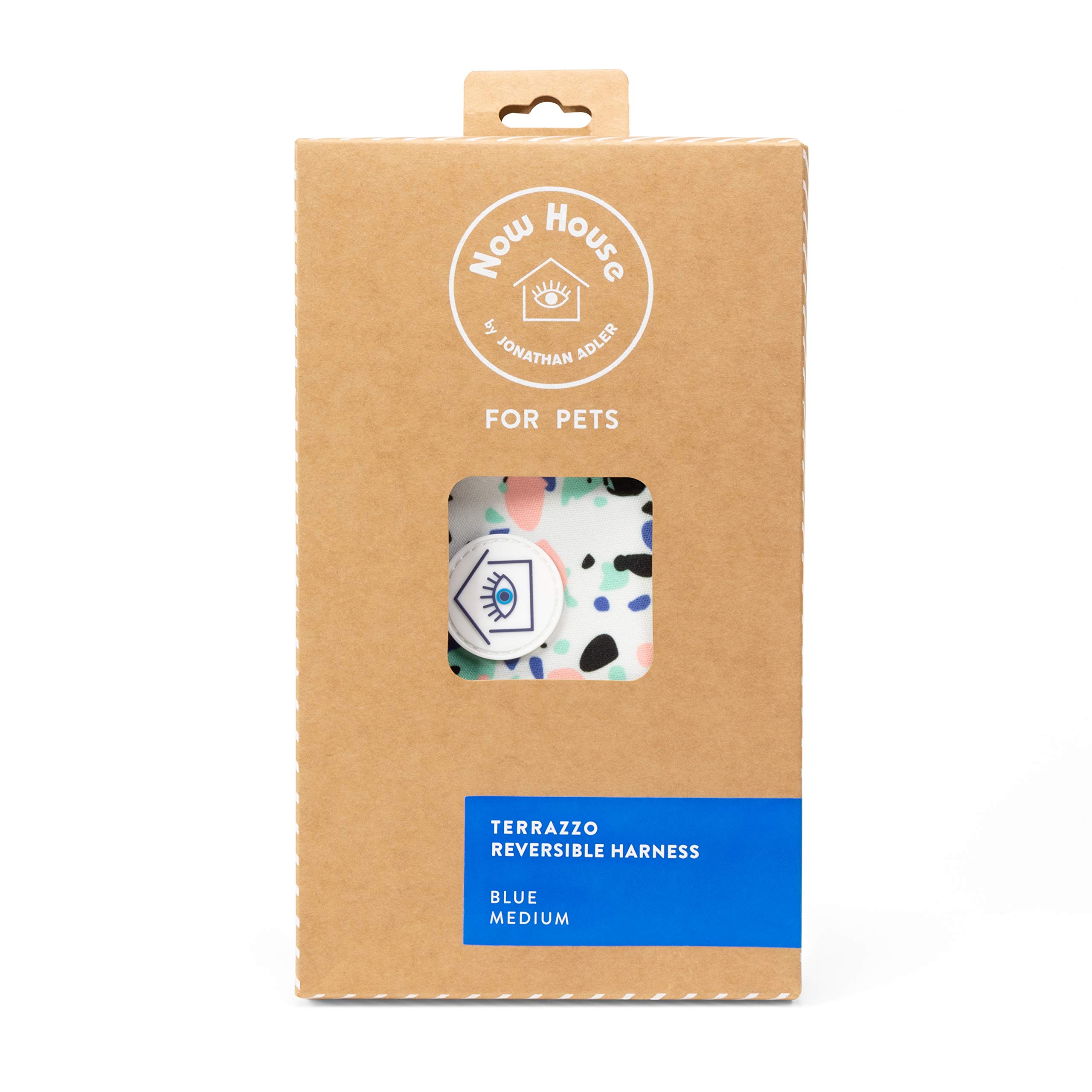 Now House for Pets by Jonathan Adler Adler: Now House ""Terrazzo"" Reversible Harness -Medium"