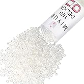 Miyuki Delica Seed Beads – Size 11/0 (1.6 mm), DB0052, Off White AB, 7.2 g, Approx. 1440 Beads, Made in Japan