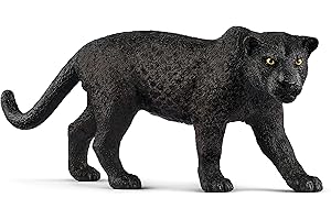 Schleich Wild Life Realistic Prowling Black Panther Figure - Jungle Animal Figure for Kids, Perfect Durable Toy for Fun and Imaginative Adventures, Gift for Boys and Girls Ages 3+