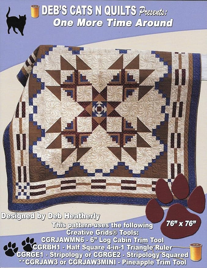 Amazon Com Deb S Cats N Quilts Pattern One More Time Around