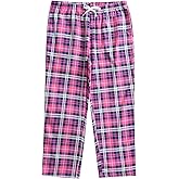 Esenchel Women's Petite Cotton Flannel Pajama Pants with Pockets