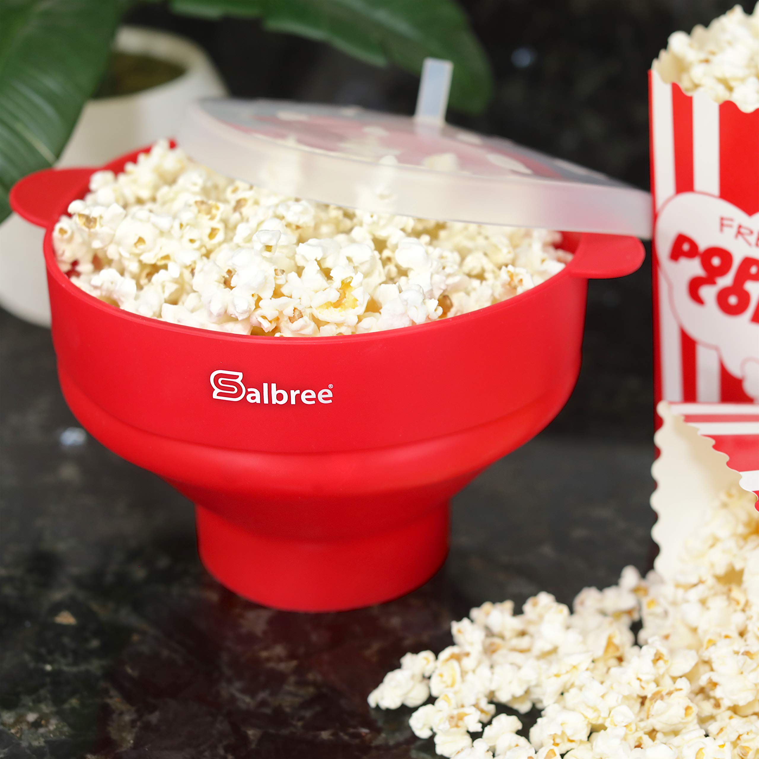 Original Salbree Microwave Popcorn Popper, Silicone Popcorn Maker
