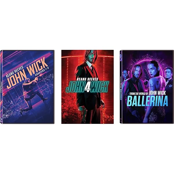 Amazon.com: John Wick 1-4 Movie Collection - Chapters 1, 2, 3 and