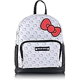 Fast Forward Hello Kitty Mini Backpack for Adults and Teens | Womens Purse Faux Leather Double Strap Shoulder Bag (White)