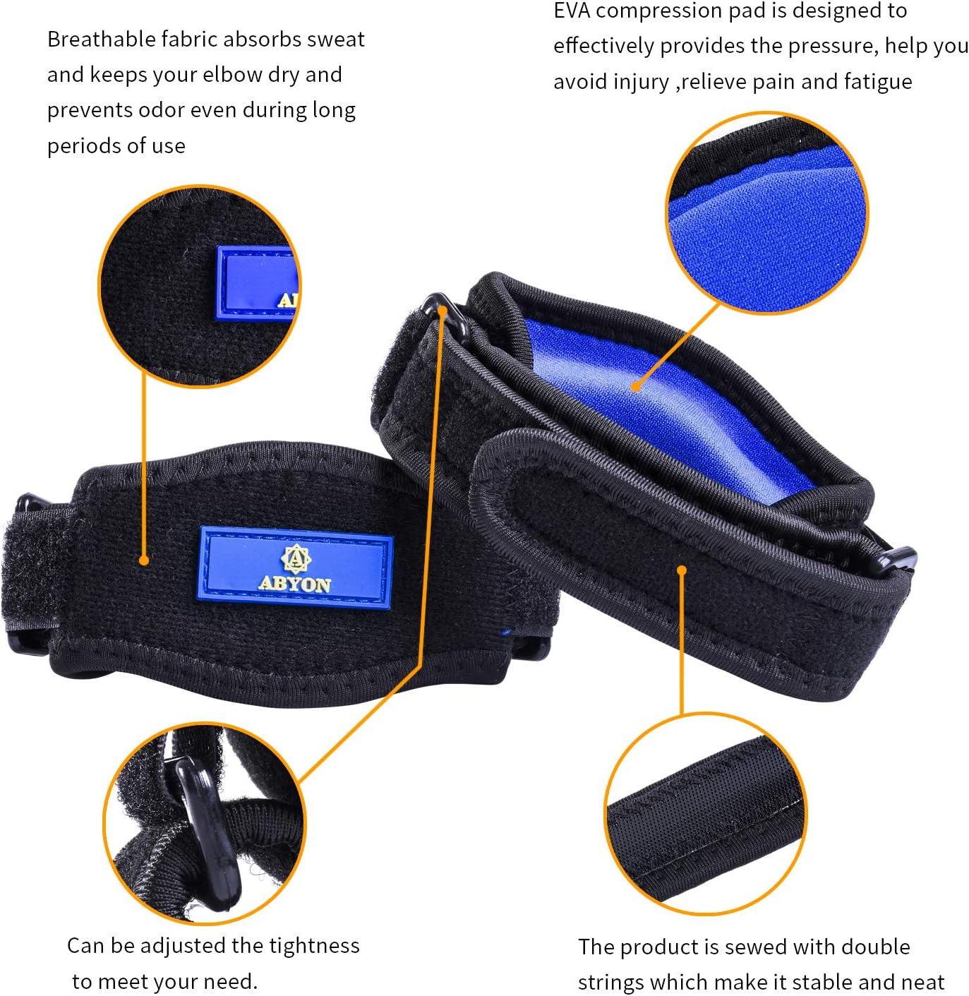 New Medical Compression Technology Elbow Brace Compression Sleeve(1pcs)+Tennis Elbow Brace (2pcs),Elbow Support Gear for Sports or Daily Use to Reduce Joint Pain and Treat Tendonitis | Tennis Elbow | Golfer's Elbow | Arthritis: Sports & Outdoors