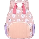 GAGAKU Toddler Backpack for Girls - Kids Mini Backpacks 2-5 years old Cartoon Breathable Comfortable Preschool Backpack for School Travel - Pink Cat