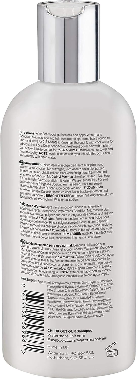 Watermans Hair Growth' Cholesterol Conditioner, Caffeine, Rosemary - All Types of Hair & Afro - Best treatment for Dry & Damaged Hair, best deep conditioning treatment - Image 3
