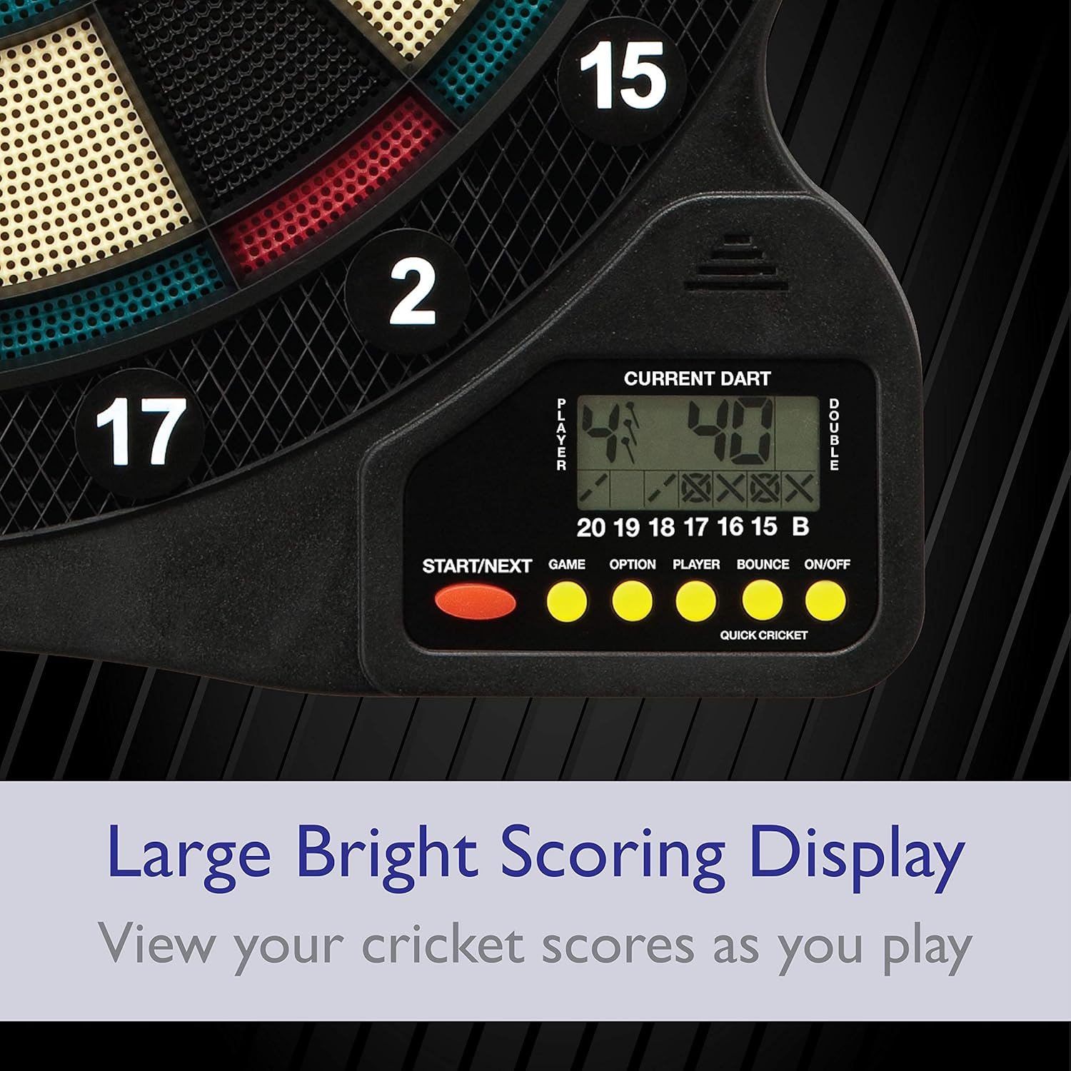Fat Cat 727 Electronic Dartboard, Easy To Use Button Interface, Automatic Voice Feedback, Included Darts And Built In Storage, Mulitplayer For Up To 8 Players, 43 Games 201 Options : Dartboards : Sports & Outdoors