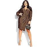 City Chic Women's Plus Size Party Lights Dress
