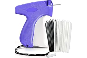 WONFURD Stitchy Quick Clothing Fixer, Mini Stitch Gun for Clothes, Clothing Stitch Tagging Gun, Quick Stitch Sewing Hemming Gun, Stitchy Tool with 2 Needles,1500 Black & 1500 White Fasteners, Purple