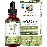 MaryRuth Organics Oregano Oil Drops | 6 Month Supply | USDA Organic Oil of Oregano Liquid | Herbal Blend for Immune Support |