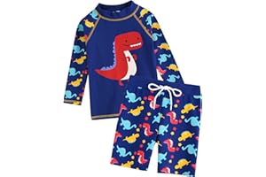 VAENAIT BABY Toddler Kids Boys UPF 50+UV Protection Quick Dry Rashguard Swimsuit Bathing Suit 2-8 Years