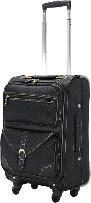 Amazon Co Jp かわいいキャリーバッグ ブラック ブラック Sサイズ 小型 46cm 23リッター １ ３泊用 旅行かばん 鞄 カバン キャリーケース スーツケース ホーム キッチン