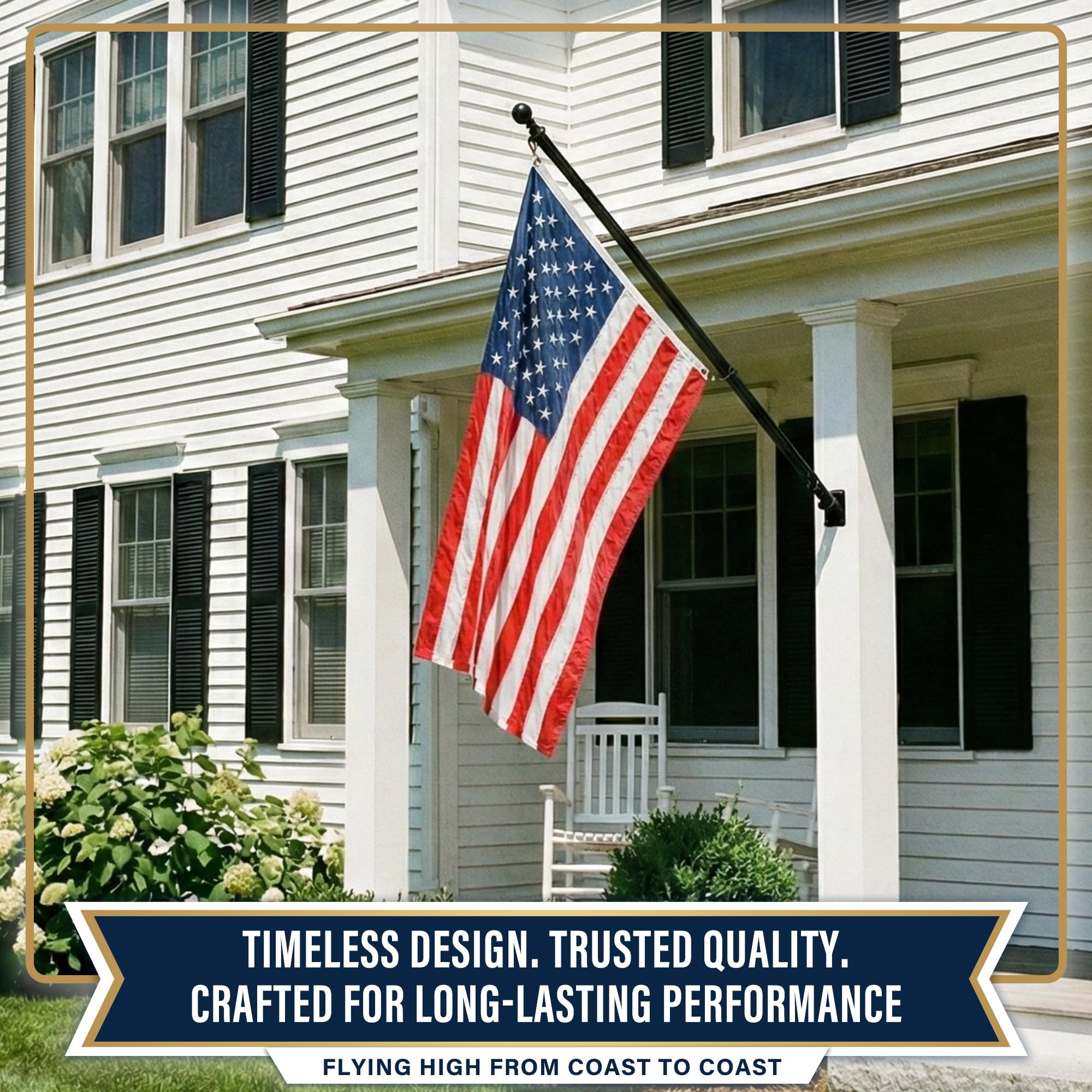 Condition photo showing New/Like New for xifan premium american flag 10x15 ft for outside, heavy duty extra large nylon us flag for outdoor h