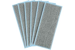LINNIW M6 Wet Mopping Pads Washable Compatible with Braava Jet m Series, Reusable Wet Pads for iRobot Braava Jet M6 (6110) (6012) (6112) (6113) Pack of 6