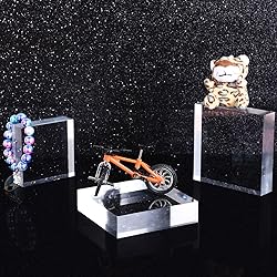 Vicenpal 4 Pieces Acrylic Square Display Block 3 x