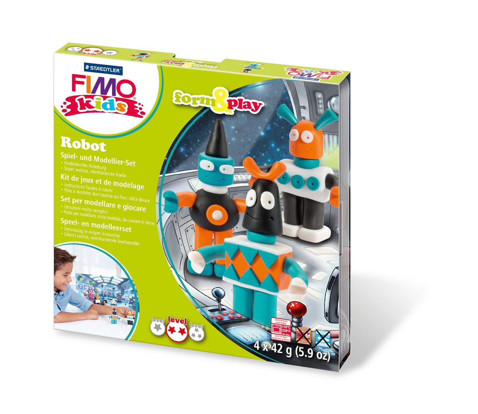 Fimo Kids Form And Play Robot Parts Clay Multi Desertcart
