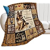 German Shepherd Blanket Soft Fuzzy Fleece Dog Blanket Decor Cozy Warm Plush Flannel Blanket Gifts for Boys Girls Men Women Home Chair Sofa Couch Bed 50"X40"