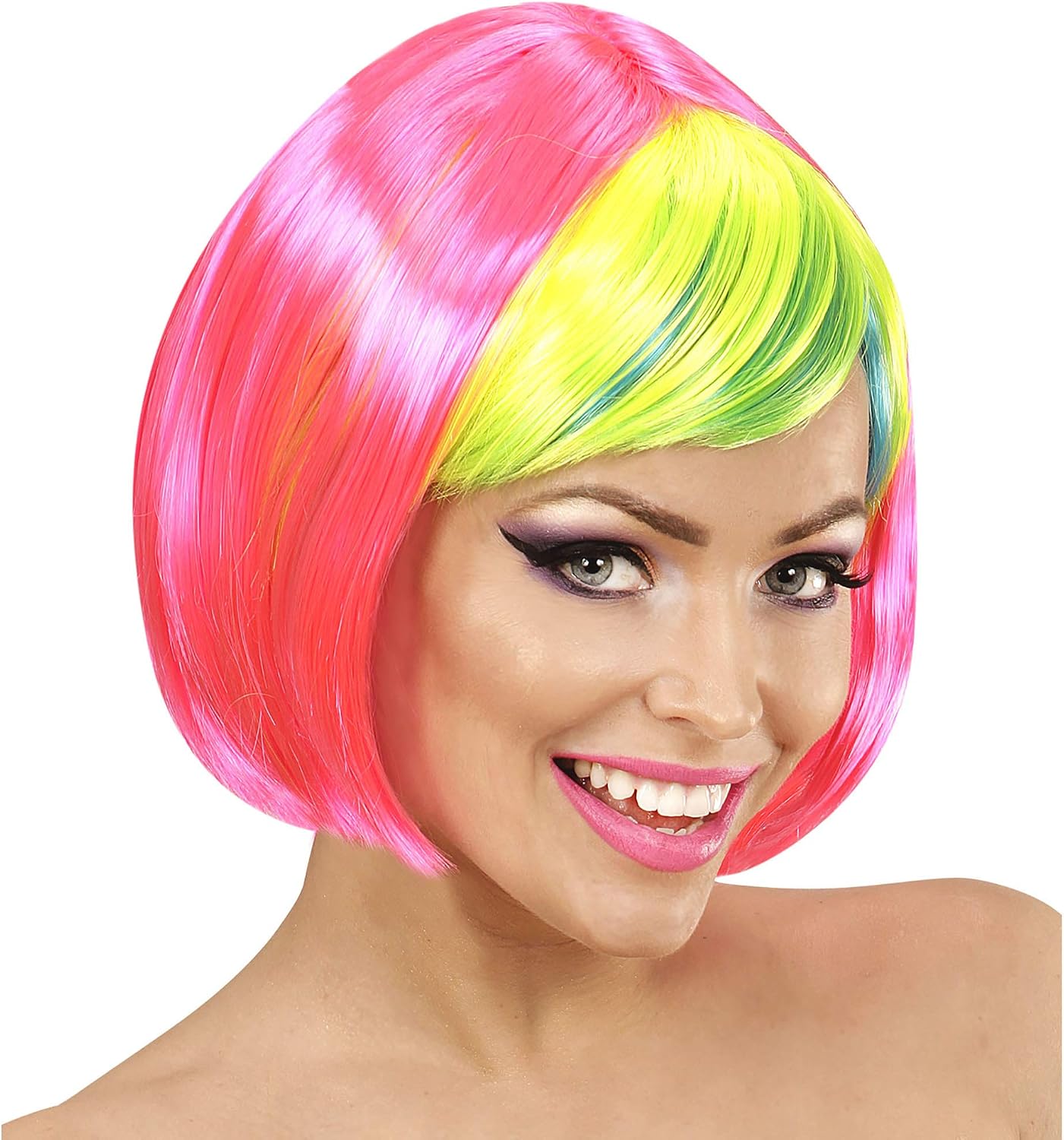 Widmann ? Rainbow Wig, Pink