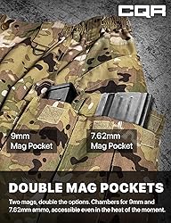 CQR Men's Tactical Pants, Water Resistant Ripstop