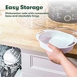 BELLA Two Tier Food Steamer 7.4 QT Auto Shutoff Stackable Baskets view 5