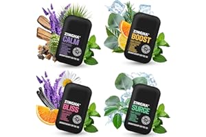 Z!NGHA Natural Aromatherapy Nasal Stick – Boost Focus & Enhance Breathing | Portable Sinus Relief & Relaxation Nasal Inhaler Stick | Intake Breathing Essential Oil Blend for Stress and Congestion