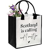 ONDTOM Scoltand Travel Gifts Bag, Scotland Lover Gifts, Simple Modern Beach Bag, Birthday Gifts