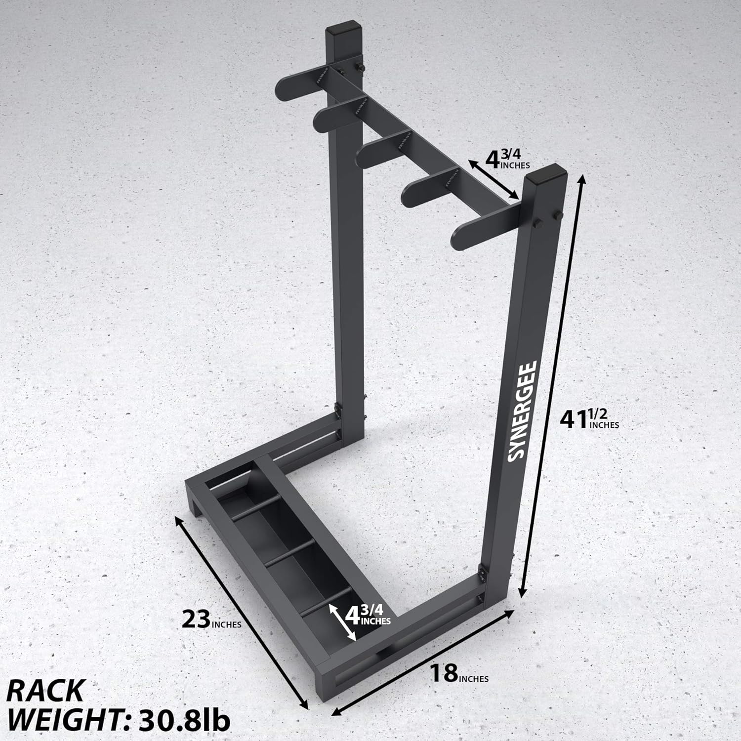 Weighted Workout Bar Holder Storage Fitness Accessory Holds Bars For Full Body Workout Synergee Weight Bar Rack Sports Outdoors Exercise Fitness