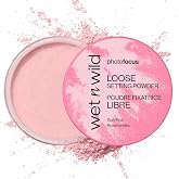 wet n wild Photo Focus Loose Setting Powder, Lightweight Silky Formula, Radiant Tint for a Luminous Glow, Blurring &amp; Oil-Control Finish, Long-Lasting Makeup Setting Powder, Cruelty-Free - Soft Pink