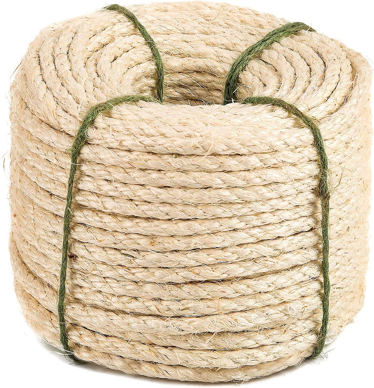 Yangbaga natürliches Sisal Seil, Sisalseil für Kratzbaum, Mehrzweckseil Sisal, DIY und