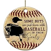 Hyturlte Baseball Ornament 2026 – Boys Baseball Christmas Ornament for Tree – Player Ceramic Ornament, for Teen Boys, Kids, Christmas Decoration Idea for Sport Lovers