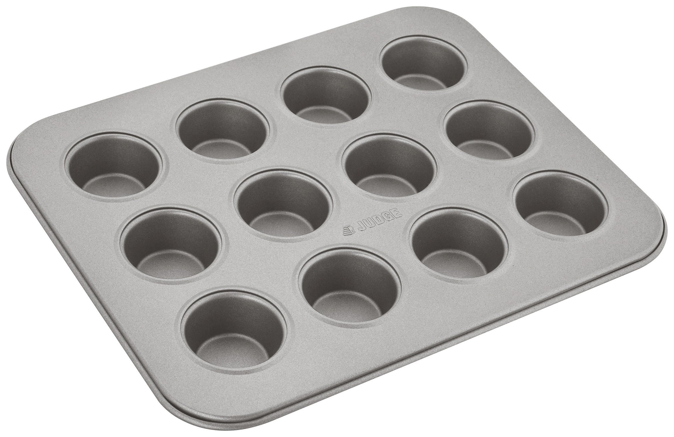 Judge Non-Stick Mini Cupcake or Muffin Tin with 12 Cups, Dishwasher Safe, 25cm x 20cm x 2cm — image 1