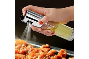 Olive Oil Sprayer for Cooking,100ml Oil Sprayer Bottle Versatile Glass with Funnel,Oil Dispenser Bottle for Cooking, Air Frye