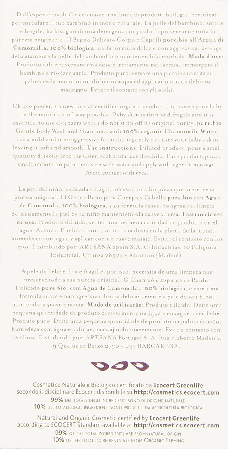 chicco pure bio baby products