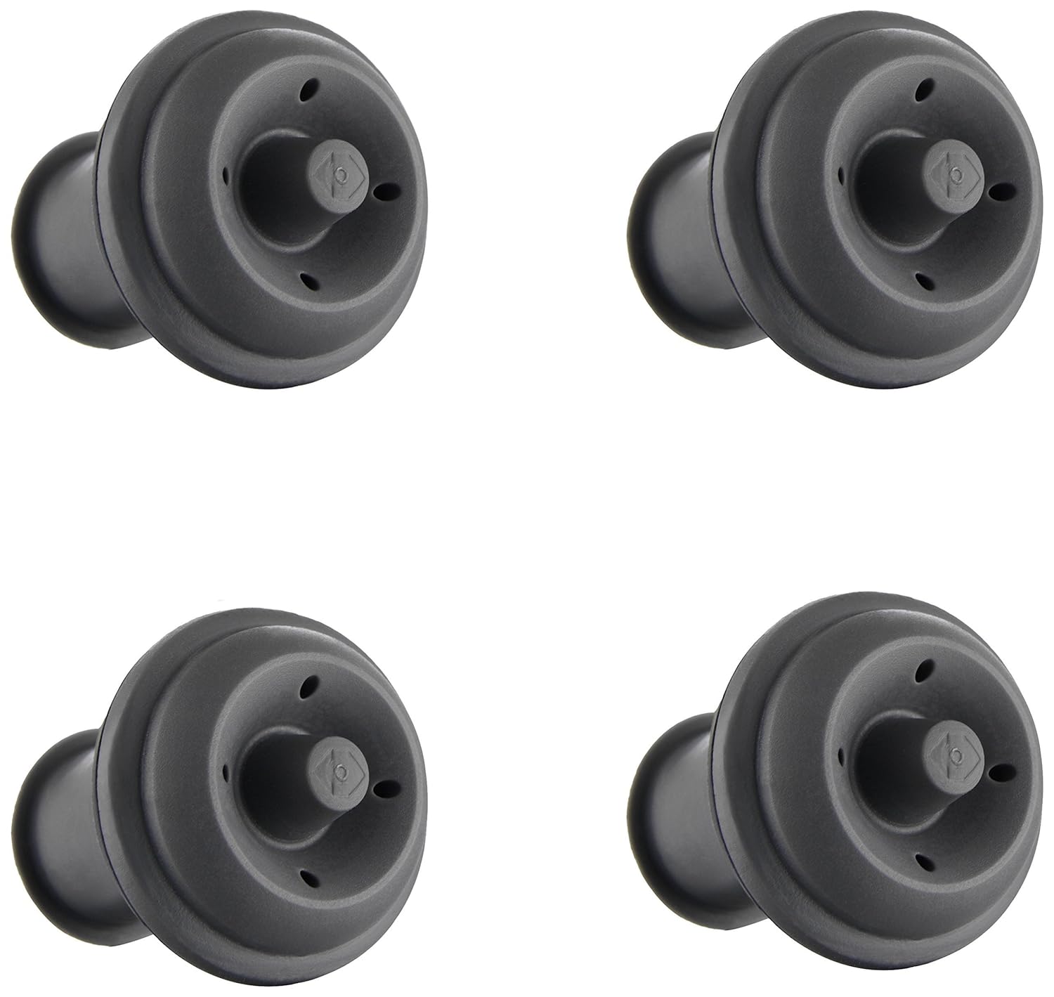 Vacu Vin Wine Saver Vacuum Stoppers Set of 4 – Grey